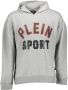 Plein Sport Grijze Katoenen Sweater met Capuchon en Print Grijs Heren - Thumbnail 1