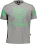 Plein Sport Grijze Katoenen T-Shirt met Korte Mouwen en Print Gray Heren - Thumbnail 3
