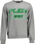 Plein Sport Heren Sweatshirt Lange Mouwen Ronde Hals Katoen Polyester Monochroom Gray Heren - Thumbnail 1