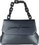 Plein Sport Zwarte Handtas met Voorlogo Letters Black Dames - Thumbnail 1
