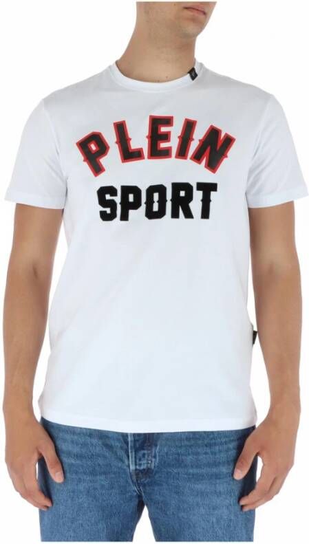 Plein Sport Heren Wit Print T-shirt Wit Heren