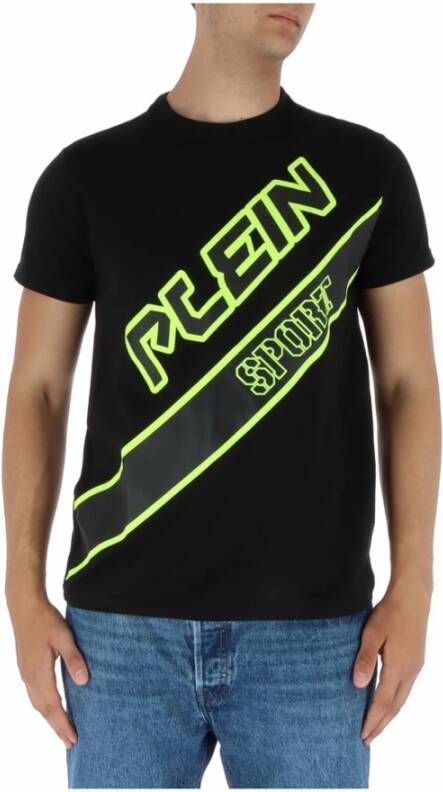 Plein Sport Heren Zwart Print T-shirt Zwart Heren