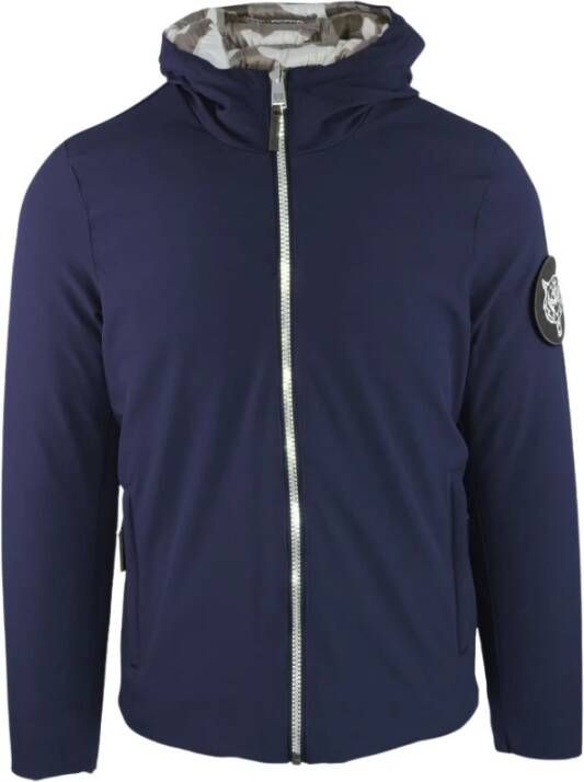 Plein Sport Blauwe Omkeerbare Hoodie met Logodetail Blue Heren