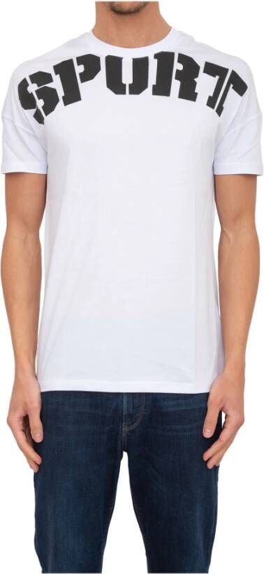 Plein Sport Klassiek Katoenen Heren T-Shirt White Heren