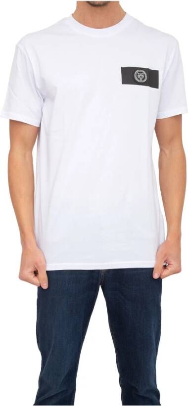 Plein Sport Klassieke katoenen T-shirts voor heren White Heren