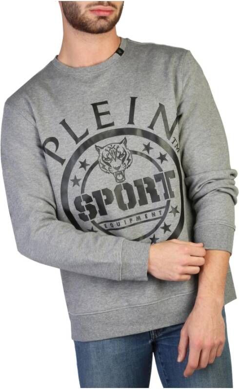 Plein Sport Fips208 Sweatshirt Blijf warm en stijlvol Grijs Heren