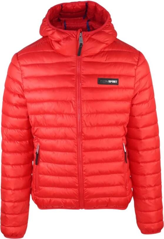 Plein Sport Heren Bomberjack Herfst Winter Rood Heren