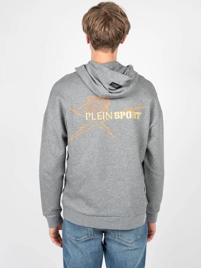 Plein Sport Comfortabele en stijlvolle hoodie voor heren Grijs Heren - Foto 3