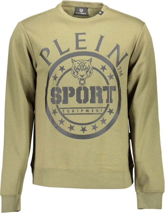 Plein Sport Groene Sweatshirt met Lange Mouwen en Ronde Hals Green Heren