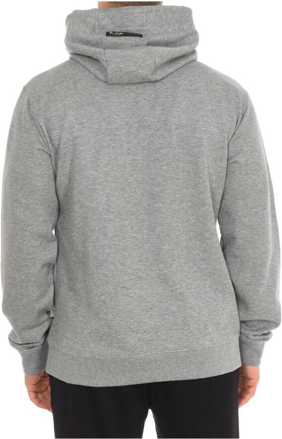 Plein Sport Hoodie met Merkprint en Klauwen Gray Heren - Foto 2