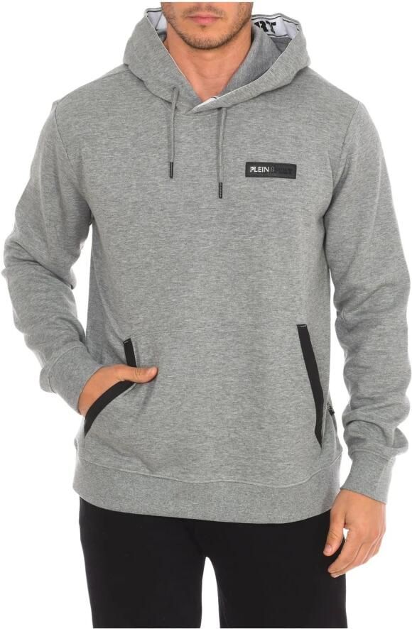 Plein Sport Hoodie met Merkprint Gray Heren - Foto 3