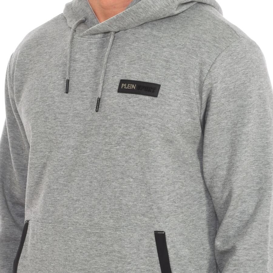 Plein Sport Hoodie met Merkprint Gray Heren