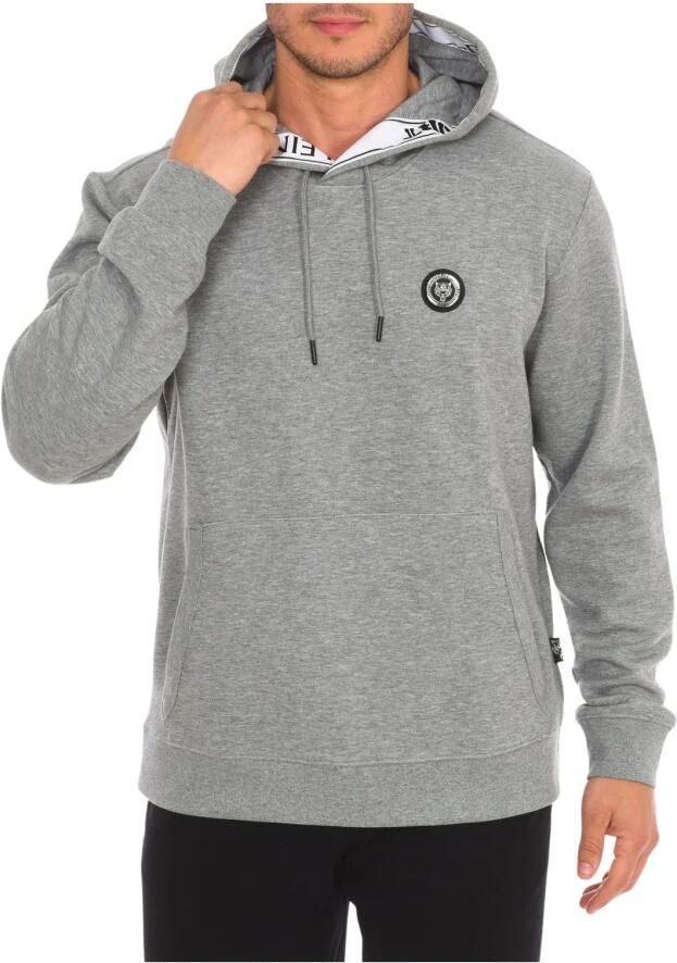 Plein Sport Hoodie met Merkprint Gray Heren - Foto 3