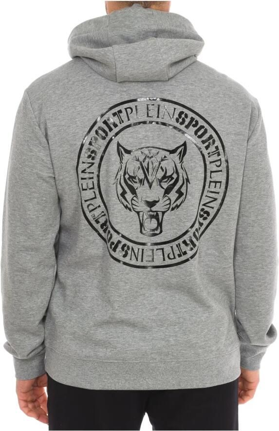 Plein Sport Hoodie met Merkprint Gray Heren - Foto 2
