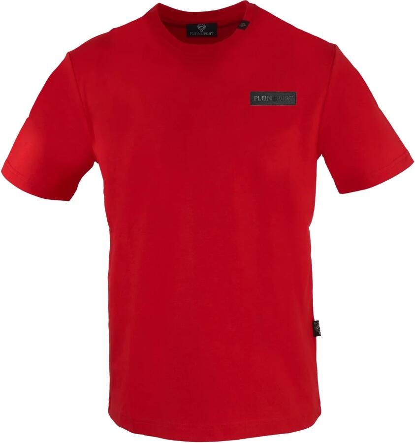 Plein Sport Korte Mouw Ronde Hals Katoenen T-shirt Red Heren