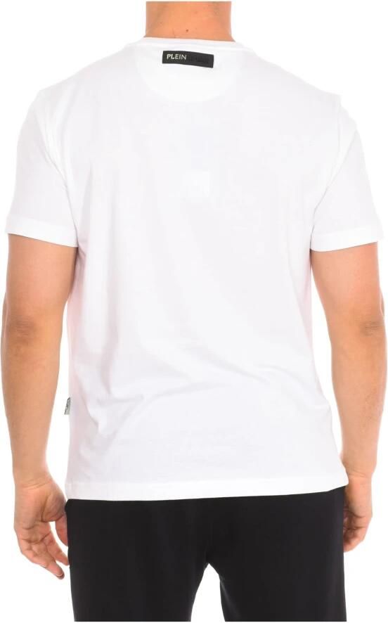 Plein Sport Katoenen T-shirt met Voorkant Print White Heren - Foto 2