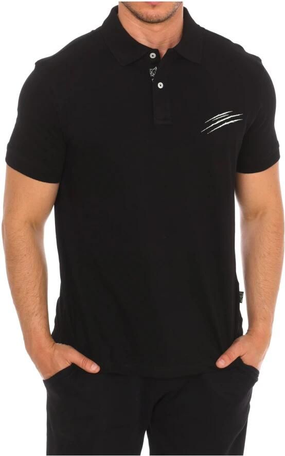 Plein Sport Polo met korte mouwen en Claw Print Black Heren - Foto 3