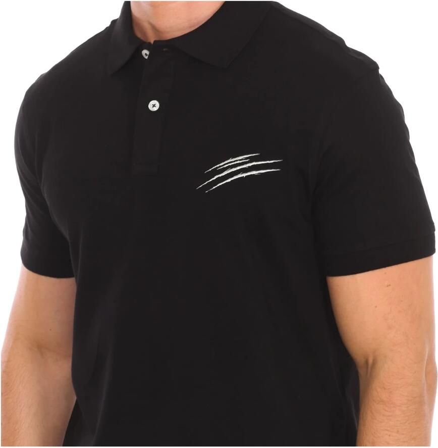 Plein Sport Polo met korte mouwen en Claw Print Black Heren