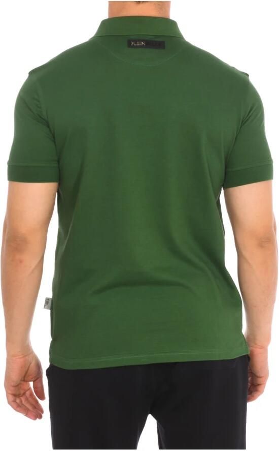 Plein Sport Katoenen Polo met Korte Mouwen Green Heren - Foto 2