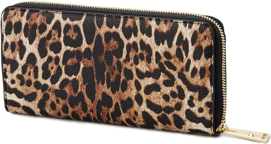 Plein Sport Bruine Logo Rits Portemonnee met Gouden Hardware Brown Dames - Foto 3