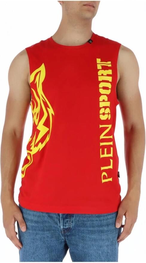 Philipp Plein Sport Top Rood mouwloos shirt grafisch T-shirt - Foto 3