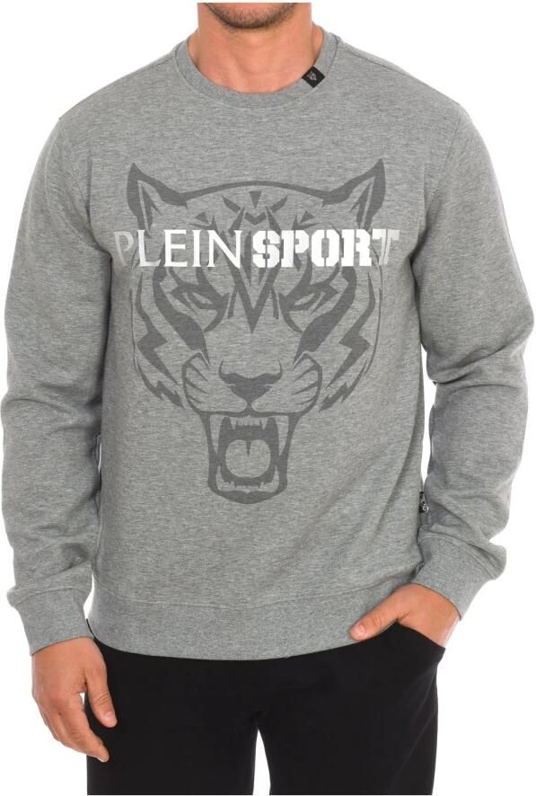 Plein Sport Ronde Hals Sweatshirt met Merkprint Gray Heren - Foto 3
