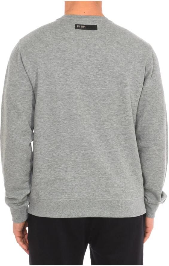 Plein Sport Ronde Hals Sweatshirt met Merkprint Gray Heren - Foto 2
