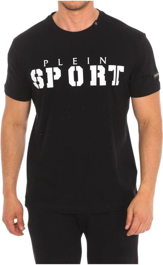 Plein Sport Korte mouwen ronde hals katoenen T-shirt Black Heren - Foto 3