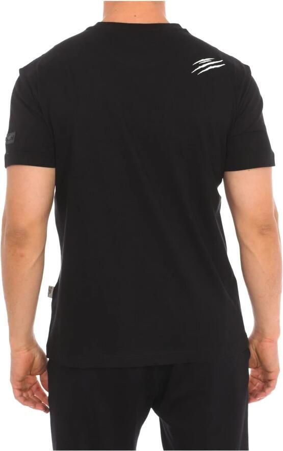 Plein Sport Korte mouwen ronde hals katoenen T-shirt Black Heren - Foto 2