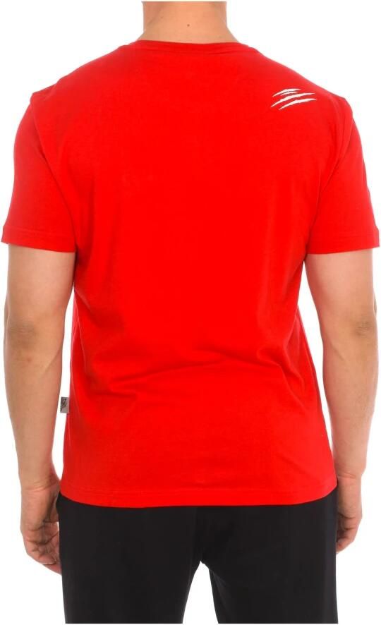 Plein Sport Korte mouwen ronde hals katoenen T-shirt Red Heren - Foto 2