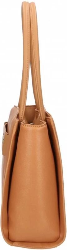 Plein Sport Trendy Shopper van Eco-Leer met Zilveren Logo Brown Dames - Foto 3