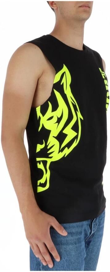 Plein Sport Zwart Print Mouwloos Ondershirt Black Heren - Foto 2