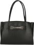 Plein Sport Zwarte Logo Front Tote Tas met 3 Compartimenten Black Dames - Thumbnail 3