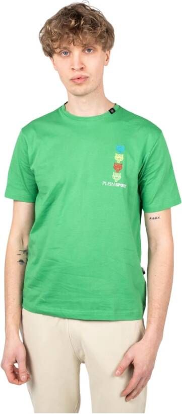 Plein Sport Simple Framelon T-Shirt voor heren Groen Heren
