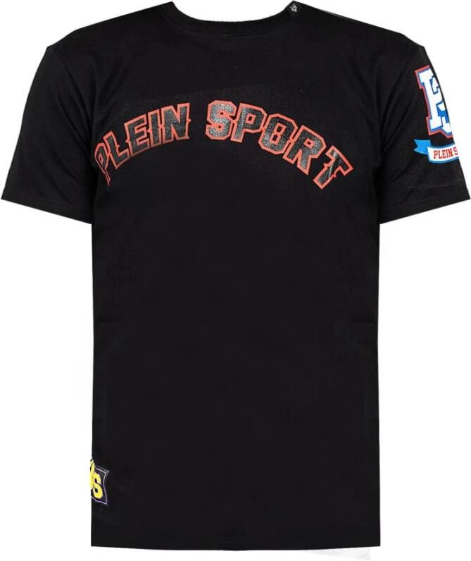 Plein Sport Zwart Print Korte Mouw T-Shirt Black Heren