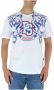 Plein Sport Bedrukt Heren T-shirt met Ronde Hals White Heren - Thumbnail 1