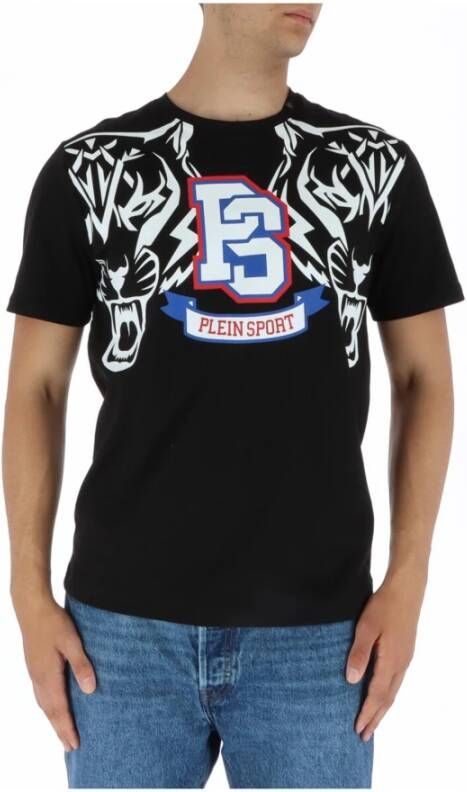 Plein Sport Stijlvol Zwart T-shirt voor Heren Zwart Heren
