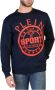 Plein Sport Blauwe Katoenen Trui Lange Mouwen Ronde Hals Print Logo Blauw Heren - Thumbnail 1