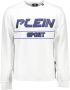 Plein Sport Witte Katoenen Trui met Contrasterende Details White Heren - Thumbnail 1