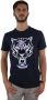 Plein Sport Elektrisch Blauw Katoenen T-shirt met Exclusieve Print Blue Heren - Thumbnail 2