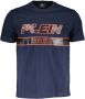 Plein Sport Blauw Katoenen T-Shirt Korte Mouw Ronde Hals Print Logo Blue Heren - Thumbnail 5