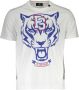 Plein Sport Knapperig wit katoenen T-shirt met ronde hals en gedurfd print White Heren - Thumbnail 1