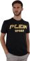 Plein Sport Zwart Katoenen T-Shirt Korte Mouw Ronde Hals Print Logo Black Heren - Thumbnail 4