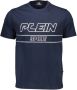Plein Sport Blauw Katoenen T-Shirt Korte Mouw Ronde Hals Print Blue Heren - Thumbnail 1