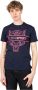 Plein Sport Blauwe Print Ronde Hals T-shirt Blauw Heren - Thumbnail 3