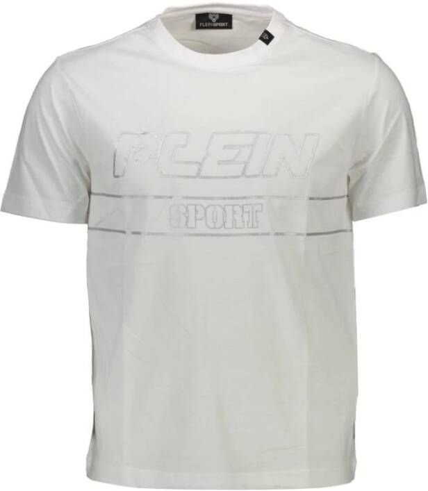 Plein Sport Witte T-shirt met Opvallende Print Wit Heren