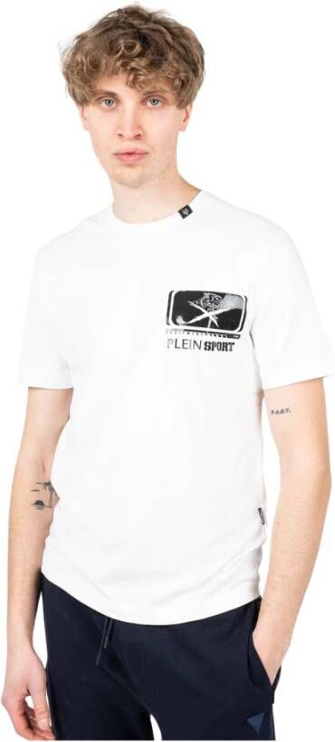 Plein Sport Klassiek Ronde Hals T-shirt White Heren