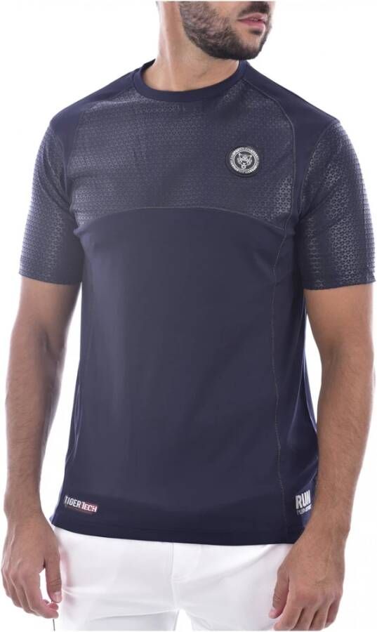Plein Sport T -stuk shirt sport stretch Blauw Heren