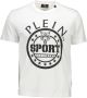 Plein Sport Wit Katoenen T-shirt met Ronde Hals en Contrasterende Details White Heren - Thumbnail 1
