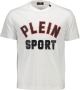 Plein Sport Wit T-shirt met ronde hals en contrasterende accenten White Heren - Thumbnail 1